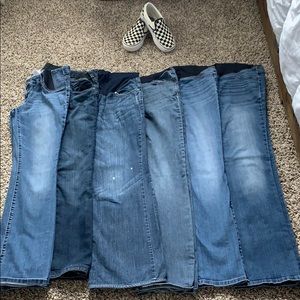 Maternity Jeans Bundle (6 pair of jeans)
